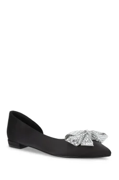'Regal Bow Flat' Satin Flats