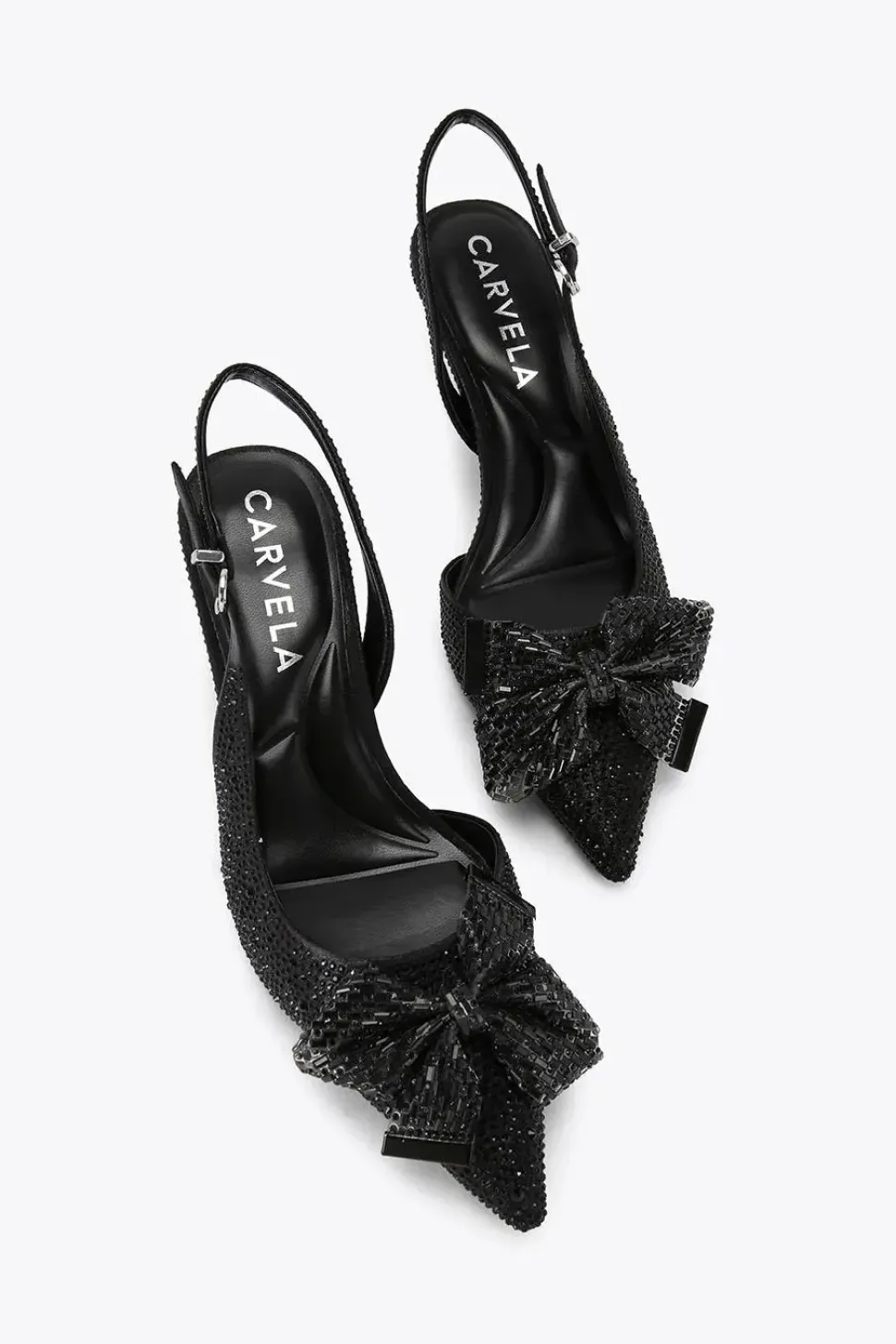 'Regal Bow Sling 2' Fabric Heels
