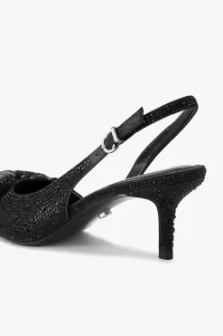 'Regal Bow Sling 2' Fabric Heels