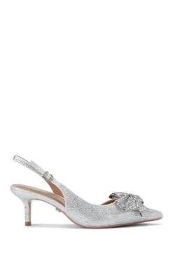 'Regal Bow Sling 2' Fabric Heels