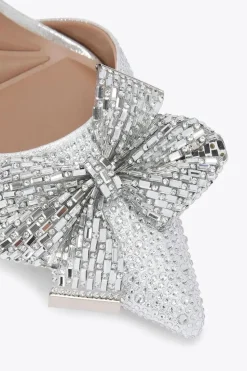 'Regal Bow Sling 2' Fabric Heels