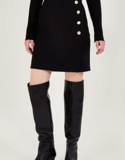 'Rita' Ponte Wrap Skirt