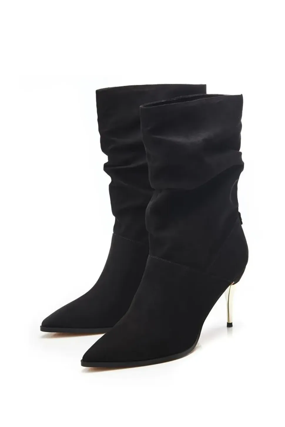'Rochettie' Alcantara Heeled Boots