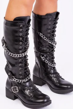 'Rocky' Calf Lace Up Boots
