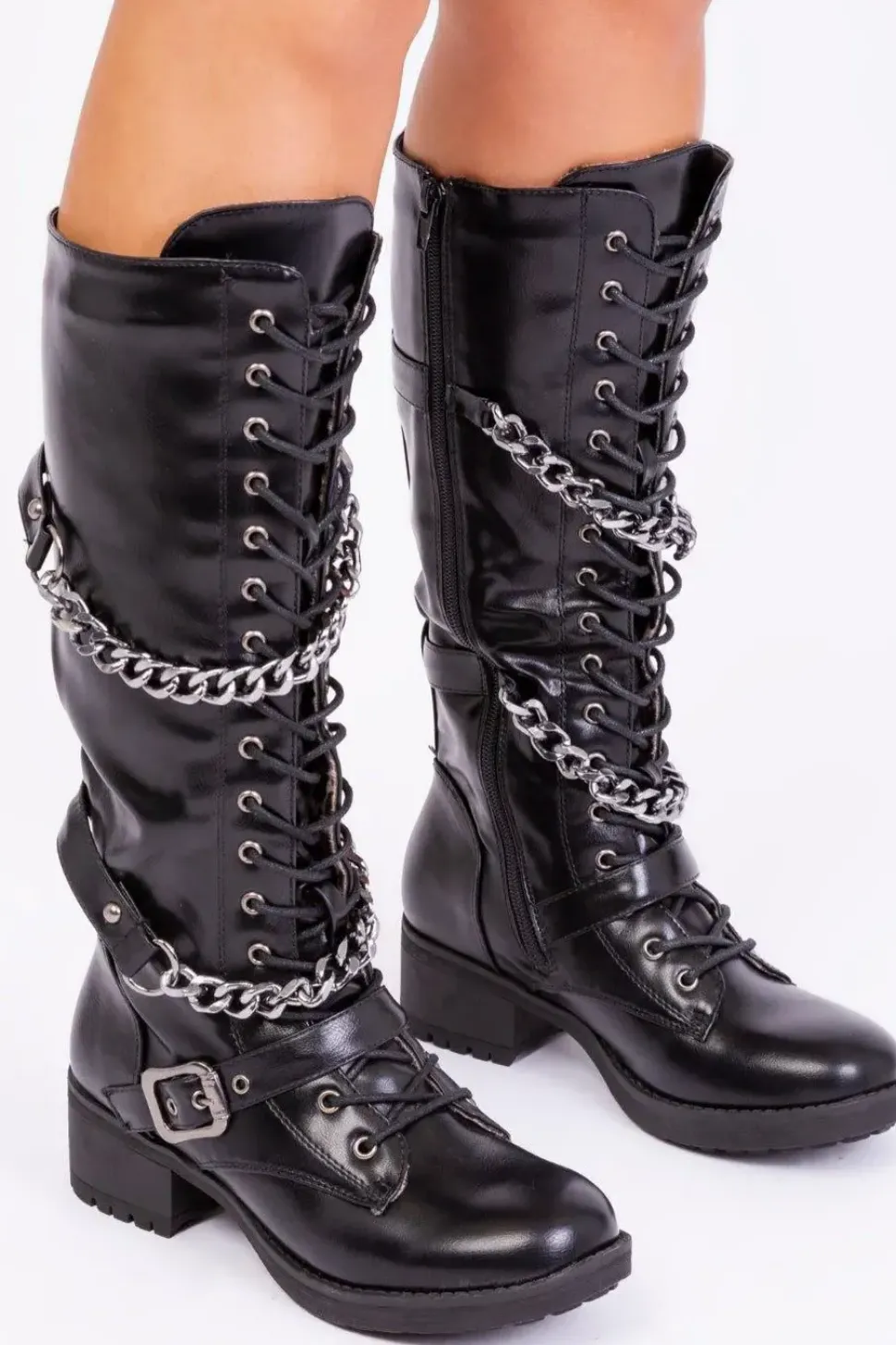 'Rocky' Calf Lace Up Boots