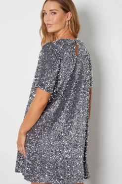 'Rocky' Sequin Velour Mini Party Dress
