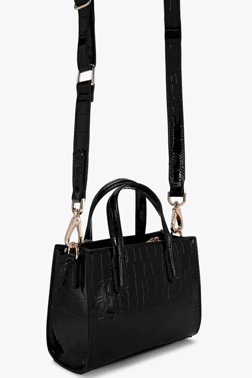 'Roma Crossbody' Croc Print Bag