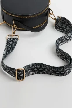 'Rome' Round Circle Crossbody Bag with Snake Strap