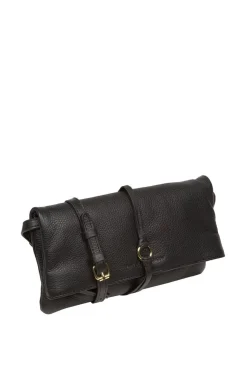 'Selene' Nappa Leather Cross Body Clutch Bag