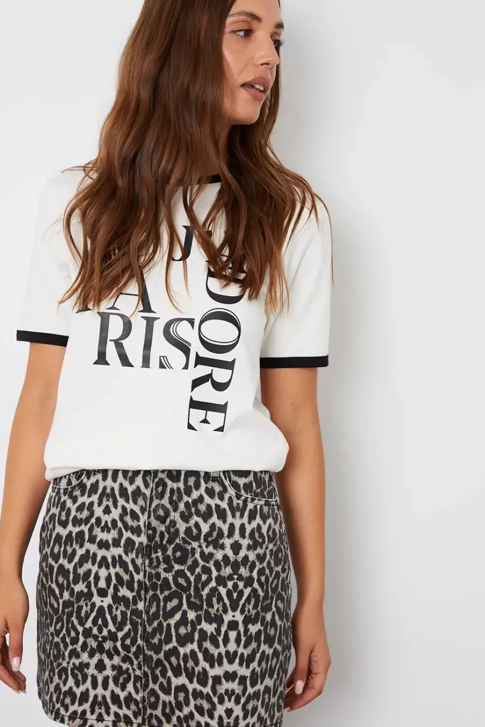 'Seoul' Metallic Denim Mini Skirt