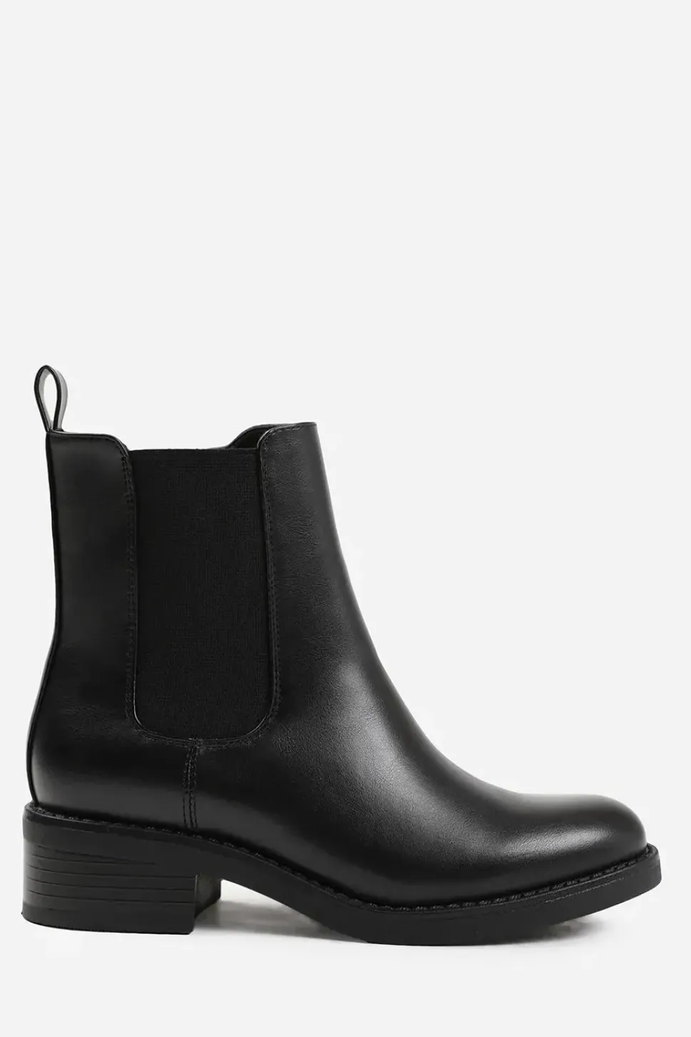 'Serna' Ankle Boot With Elastic Panel And Side Zip