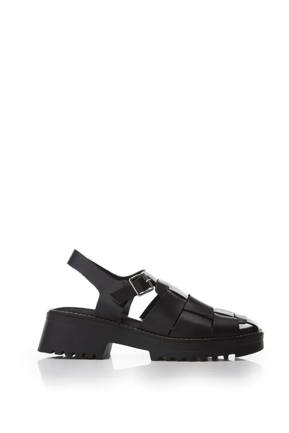 'Sh Acropolis' Leather Flatforms