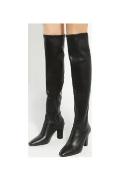 'Sirenna' Leather Over The Knee Boots
