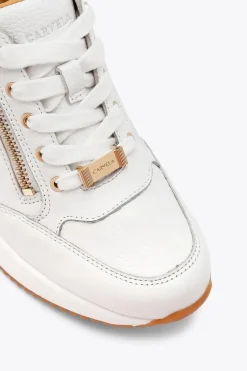'Skyline Wedge Sneaker' Leather Trainers
