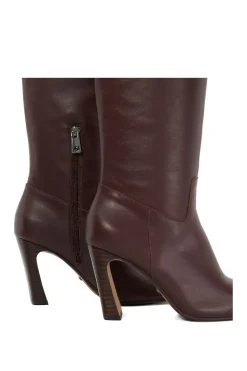 'Sliding' Leather Knee High Boots