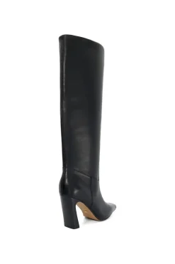 'Sliding' Leather Knee High Boots