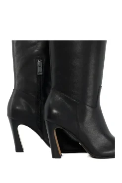'Sliding' Leather Knee High Boots
