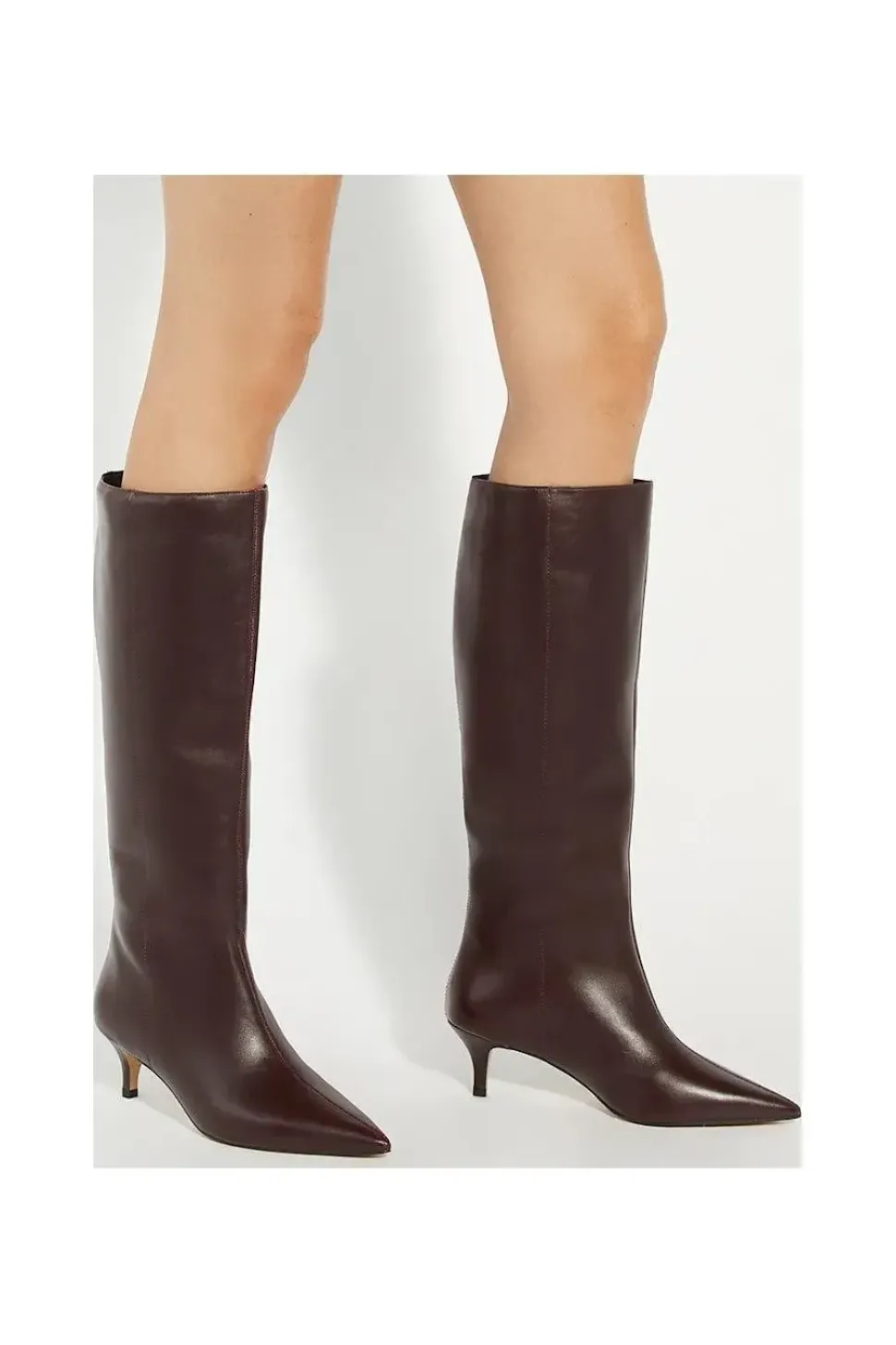 'Smooth' Leather Knee High Boots