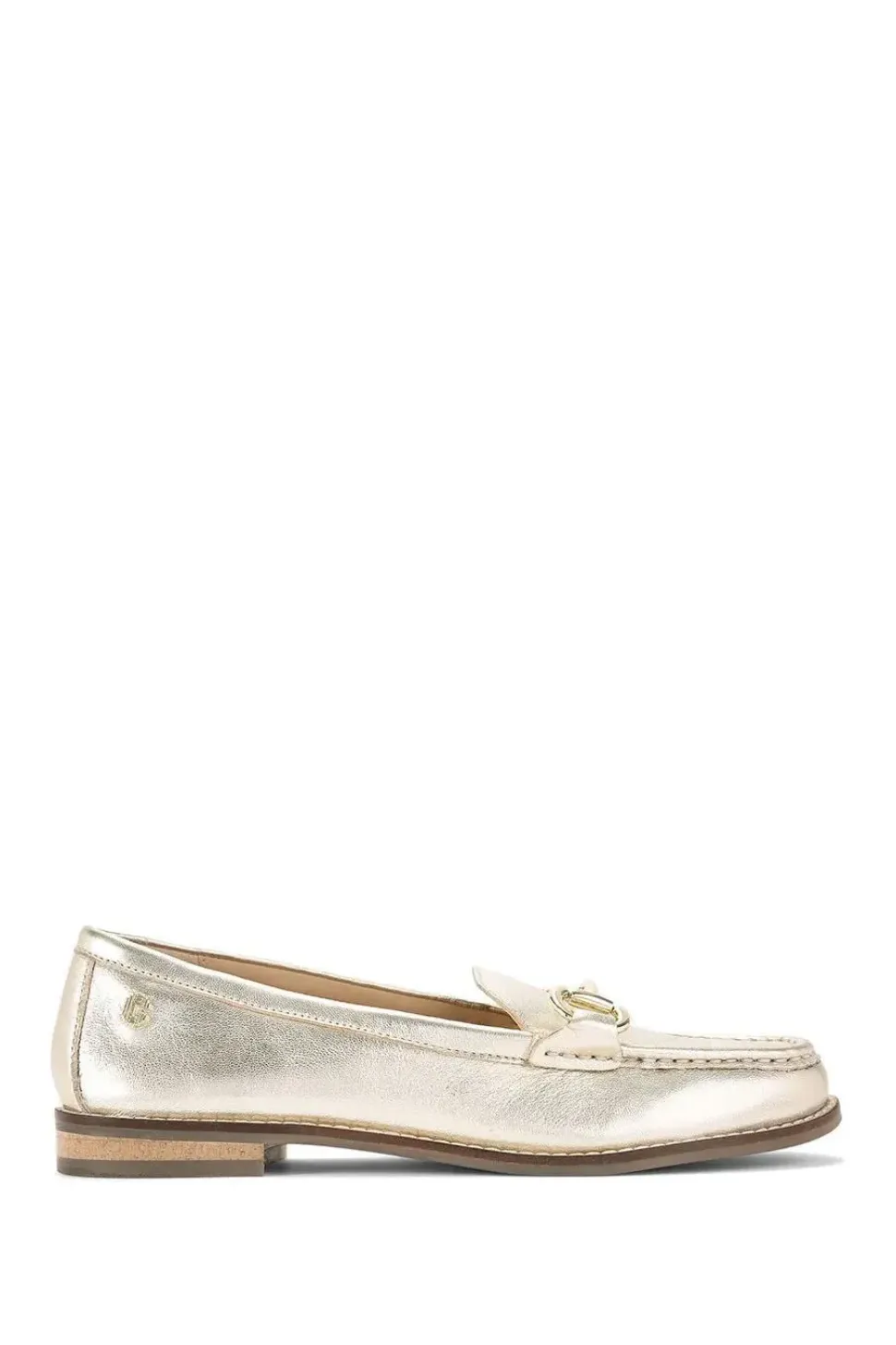'Snap' Leather Flats