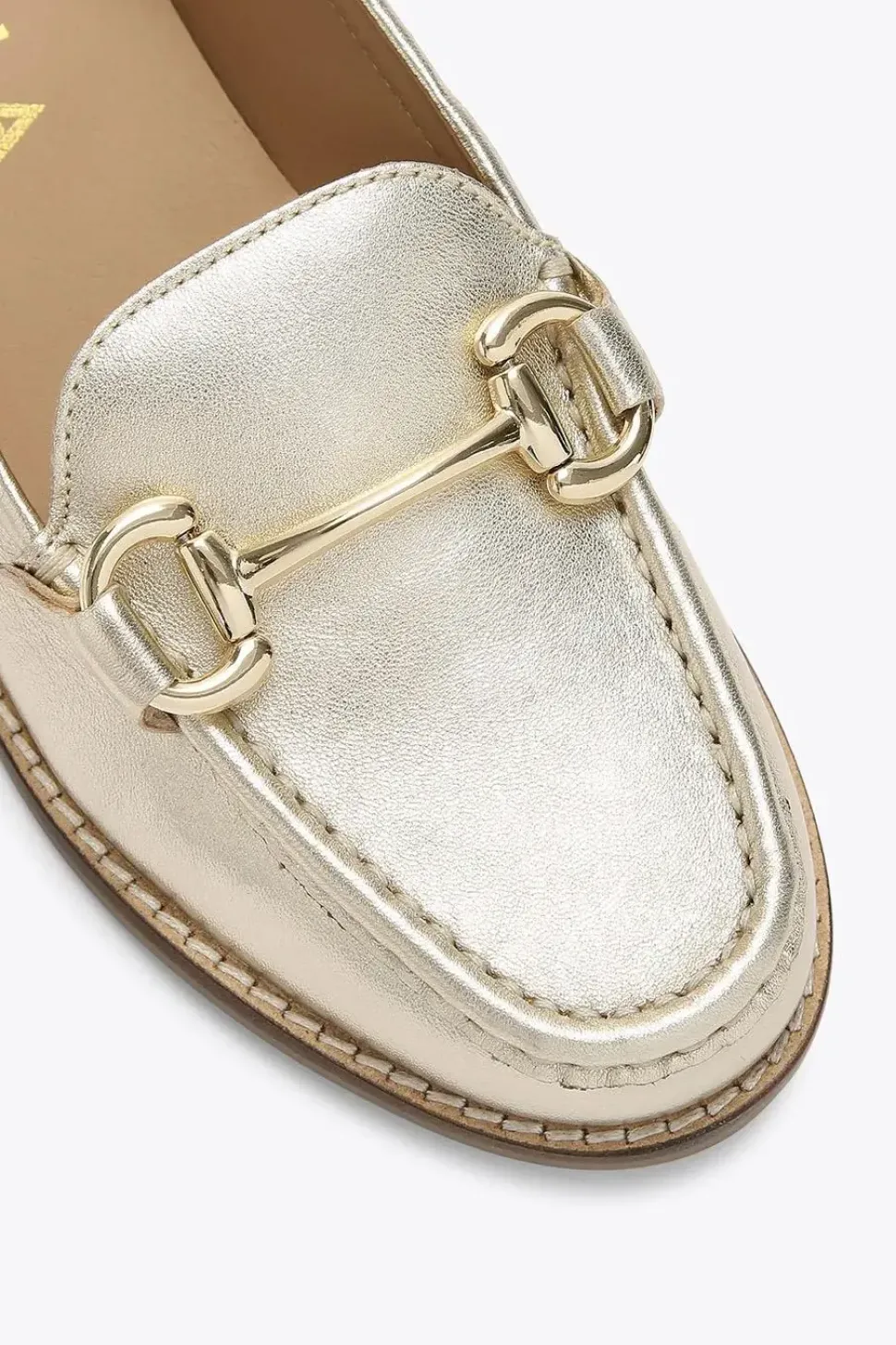 'Snap' Leather Flats