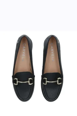 'Snap' Leather Flats