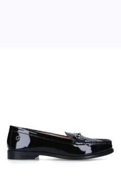 'Snap' Leather Patent Flats