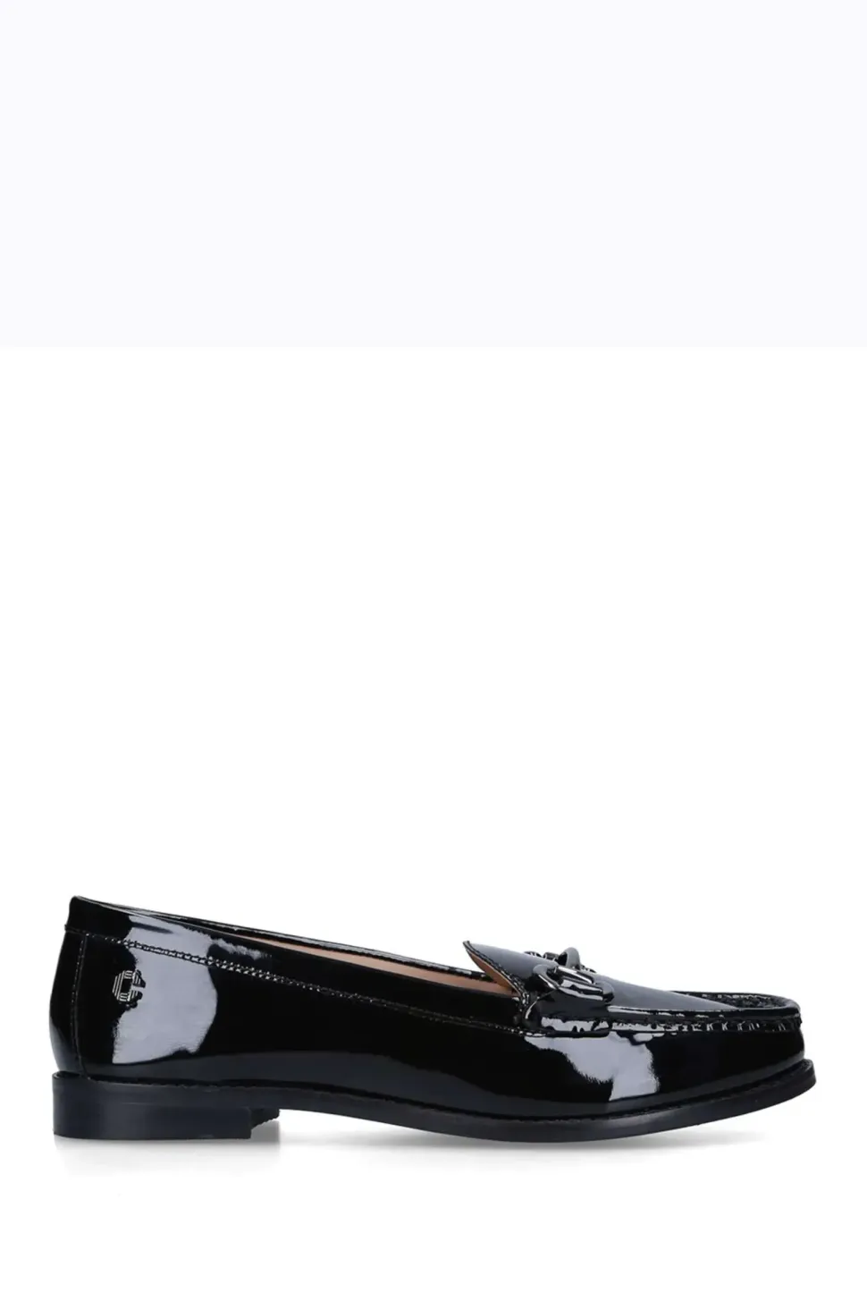 'Snap' Leather Patent Flats