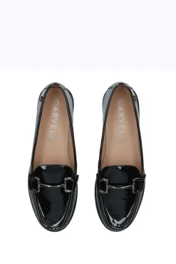 'Snap' Leather Patent Flats