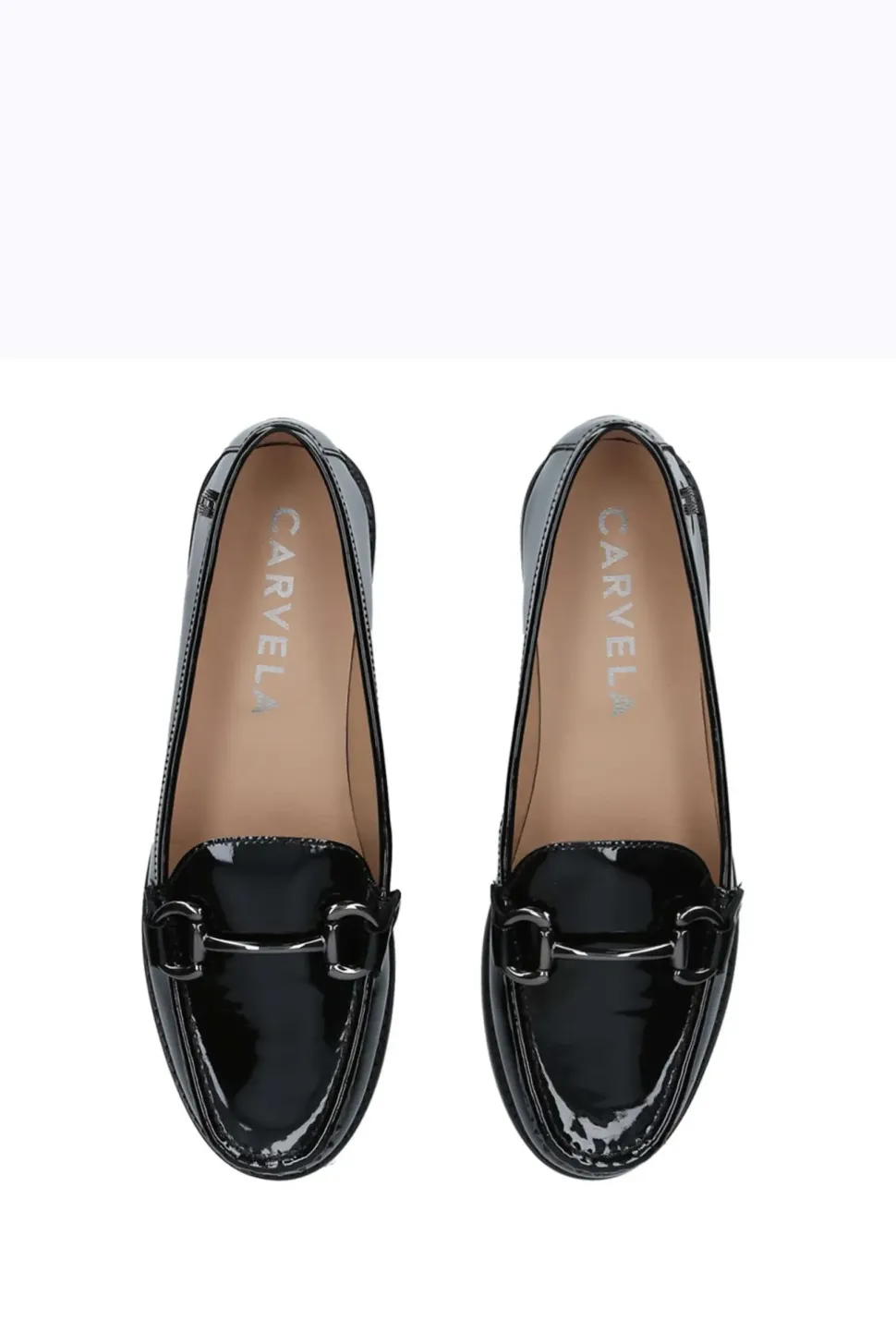 'Snap' Leather Patent Flats