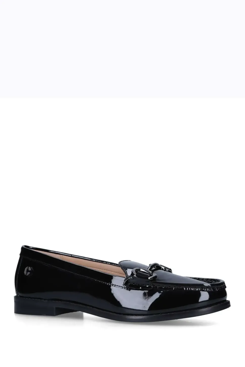 'Snap' Leather Patent Flats