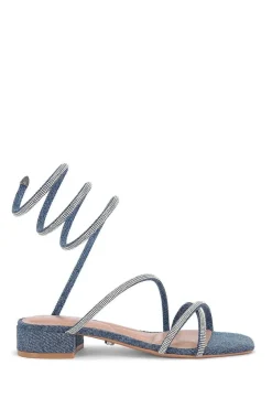 'Spiral Block Sandal' Fabric Sandals