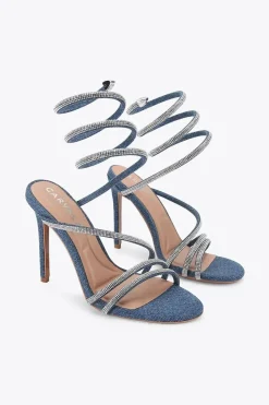 'Spiral 105' Fabric Heels