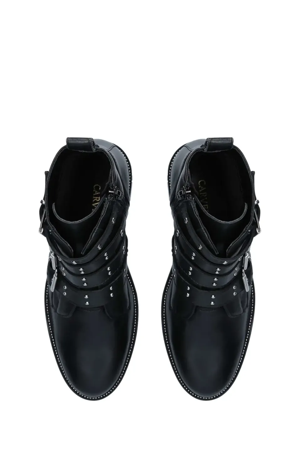 'Strap' Leather Boots