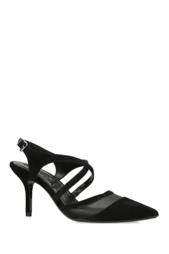'Symmetry X Strap 90' Suede Heels