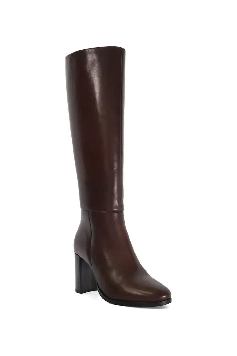 'Systematic' Leather Knee High Boots
