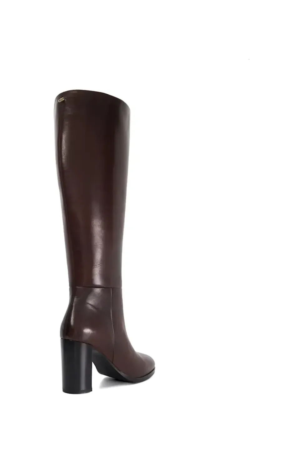 'Systematic' Leather Knee High Boots