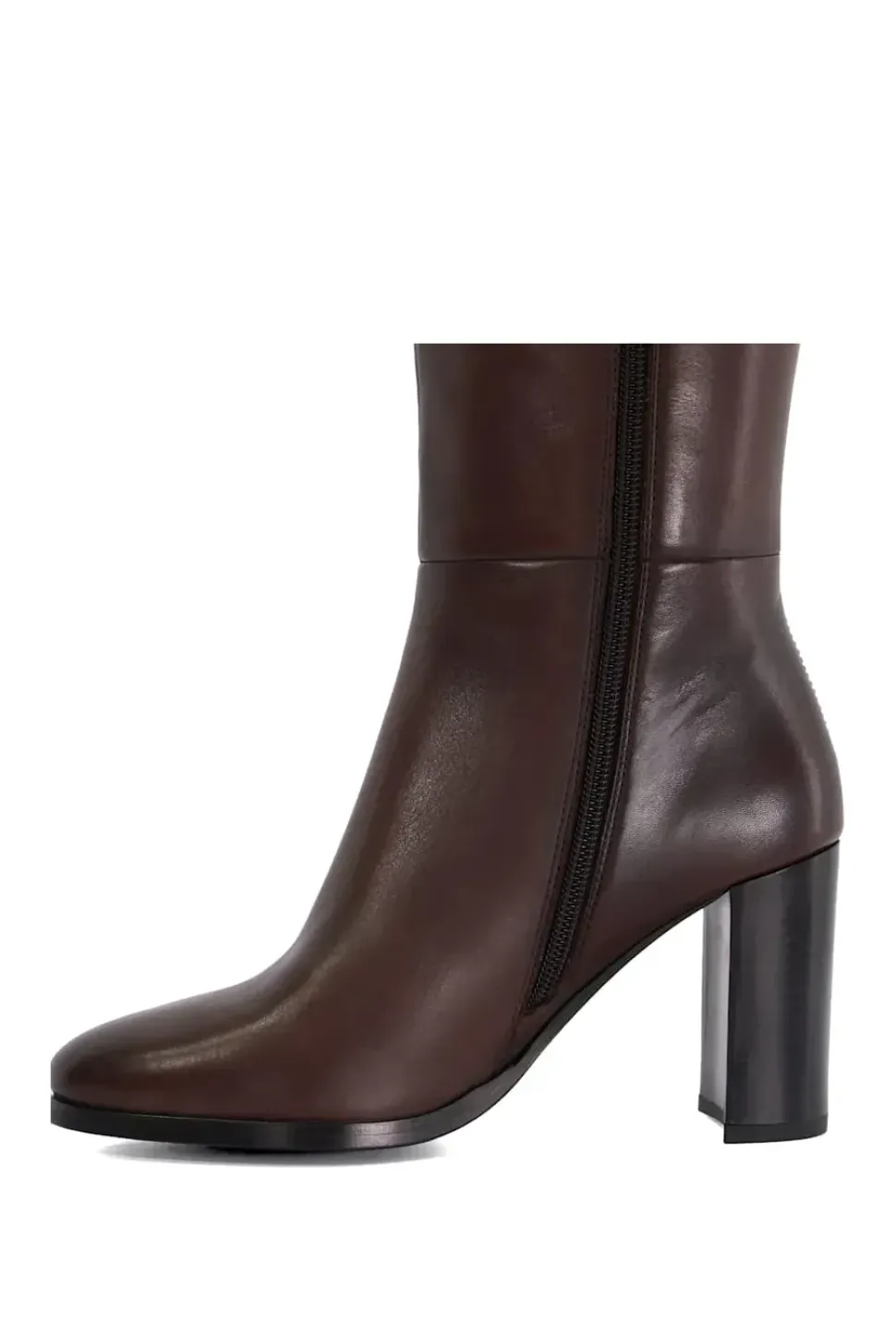 'Systematic' Leather Knee High Boots