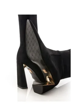 'Tamika' Alcantara Heeled Boots