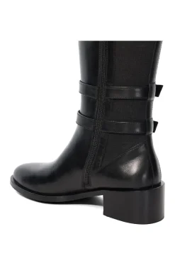 'Tatter' Leather Knee High Boots