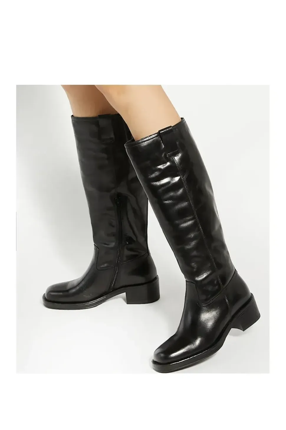 'Tayan' Leather Knee High Boots
