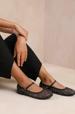 'Tennessee' Diamante Detail Pump With Strap