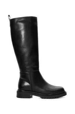 'Tilings' Leather Knee High Boots