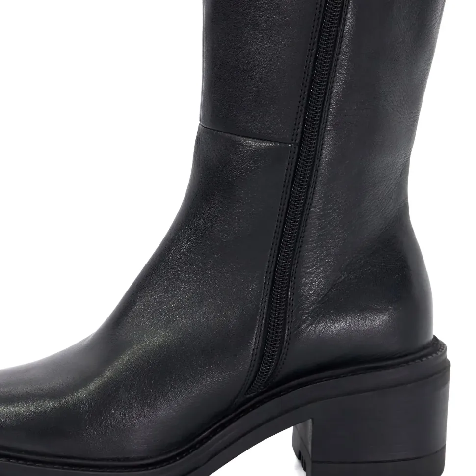 'Timeout' Leather Knee High Boots