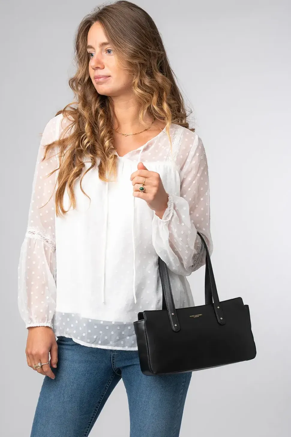 'Tindall' Leather Shoulder Bag
