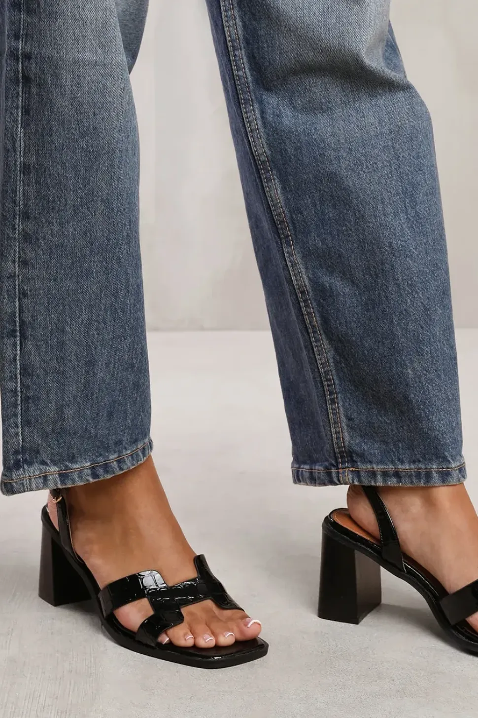 'Tori' Strappy Sandals With Block Heel