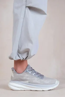 'Track' Breathable Mesh Gym Runner Lace Up Trainers