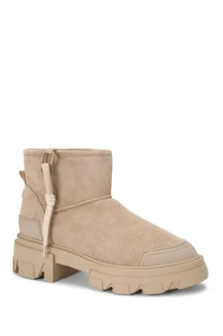 'Trekker Low Warm' Suedette Boots