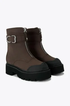 'Trick Zip' Suedette Boots