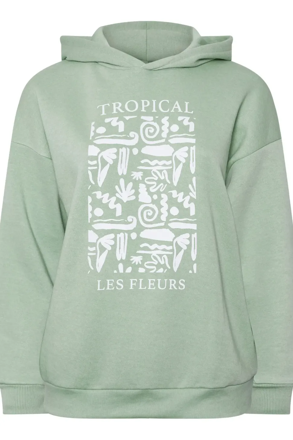 'Tropical' Abstract Print Hoodie