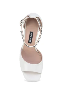 'Truva' Chunky White Platform Sandal